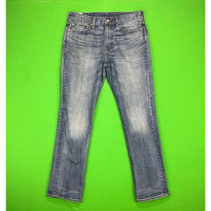 J. Crew 770 Jeans Men's 33x32 Distressed Wash Straight Leg